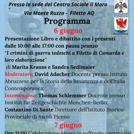 82° Anniversario dell’eccidio di Filetto
